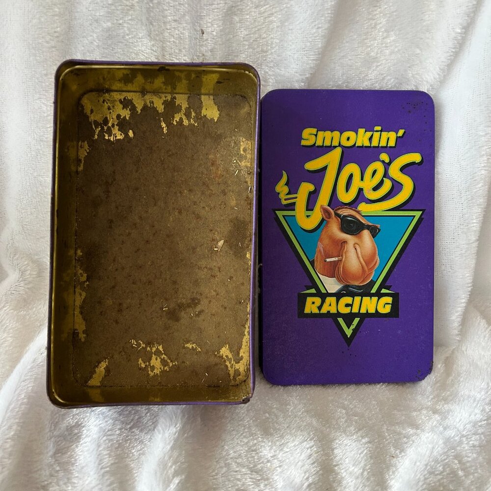 Smokin Joe Racing Camel‎ Tin Box Collectible VTG Rusted